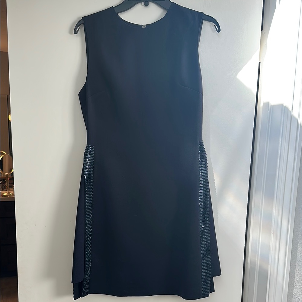 Ted Baker Blue Sleeveless Sheath Mini Dress